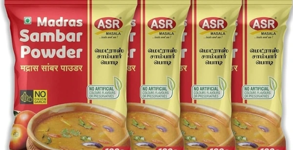 asr madras sambar powder (no onion,no garlic) - 200g