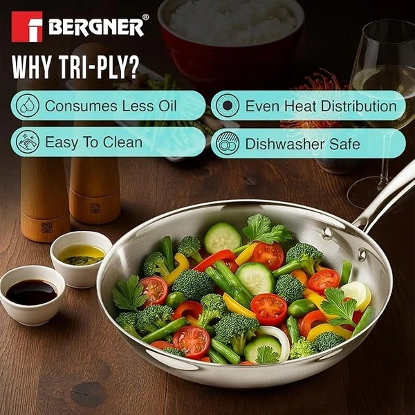 bergner tri-ply argent frypan - No 2
