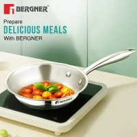 bergner argent mini triply frypan - 0.8Ltr