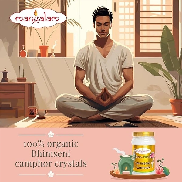 mangalam 100% pure bhimseni camphor 500g - 250g