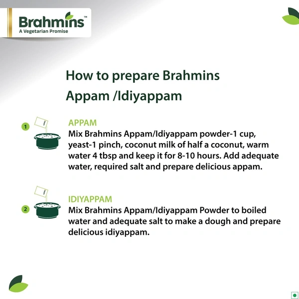 brahmins appam/idiyappam powder 500g - 500g