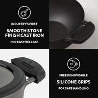 tramontina Tramontina deep kadai with lid 20cm/2.2 litre