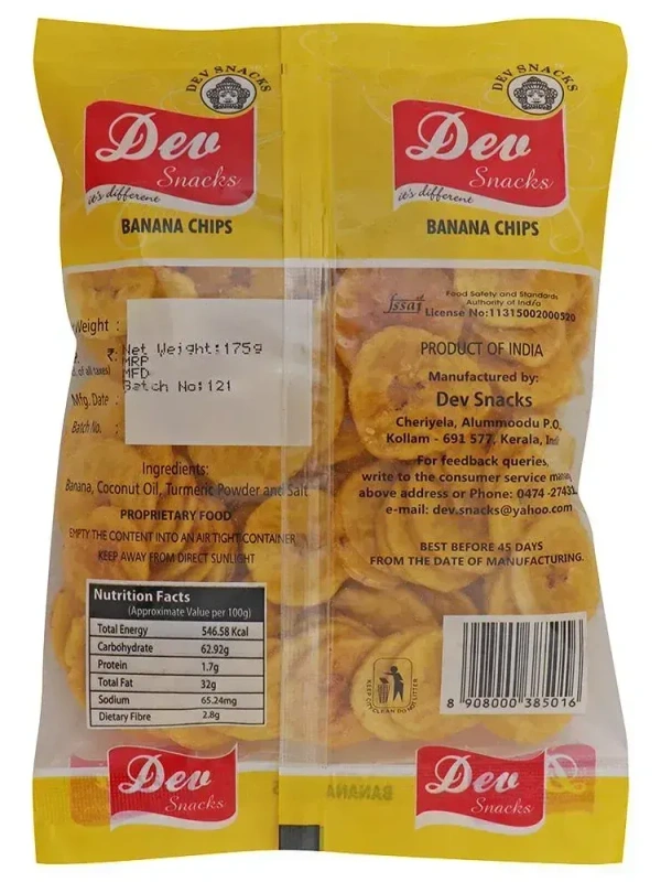 dev banana chips 175g - 175g