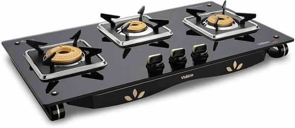 vidiem air gold 3 burner gas stove