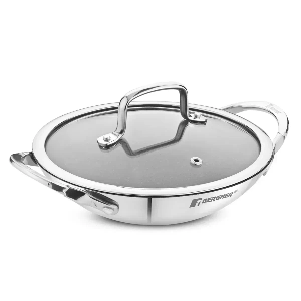 bergner argent samsara appachetty with glass lid-21 cm BGIN -1313