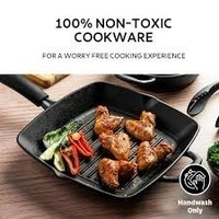 Tramontina Titanex Pre -season Cast Iron Grill Pan 27cm