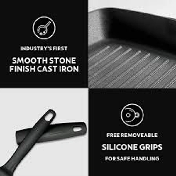 Tramontina Titanex Pre -season Cast Iron Grill Pan 27cm