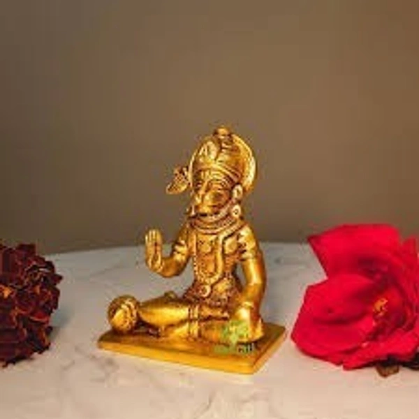 shri valli aakrati brass hanumanji idol 3.5"
