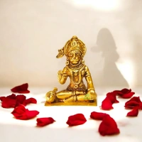 shri valli aakrati brass hanumanji idol 3.5"