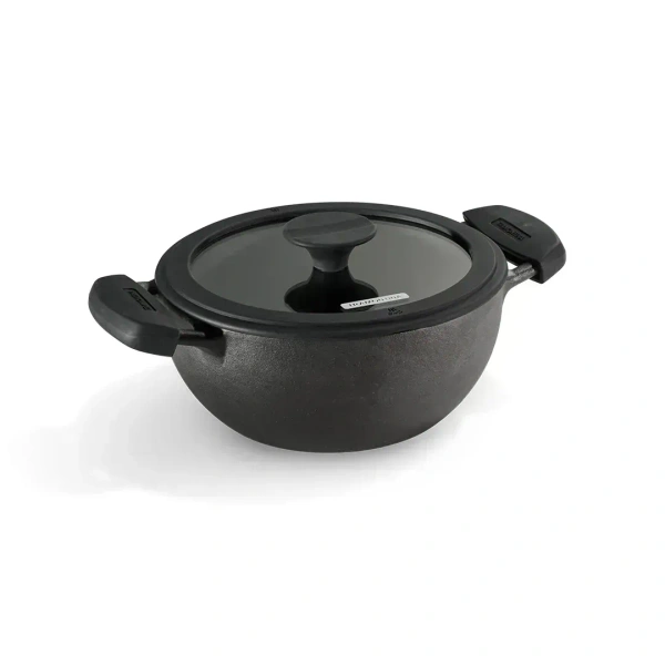 tramontina deep kadai with lid 24cm /3.7 ltr