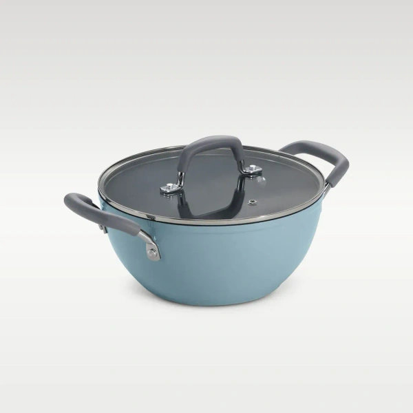 Tramontina Velo Forged Deep Kadai With Lid - 5.6ltr