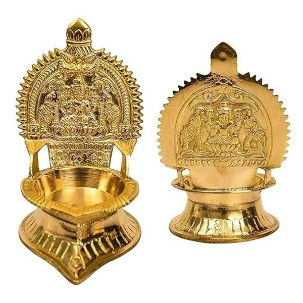 Traditional Brass Kamachi Diya for pooja