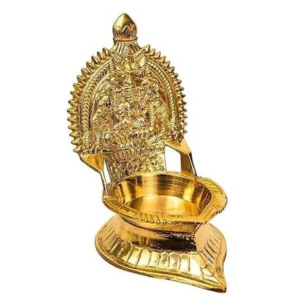 Traditional Brass Kamachi Diya for pooja