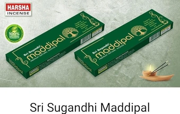 sri sugandhi maddipal premium natural incense - 50g