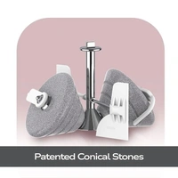 ultra Ultra Mini 1.25 Litre Table Top Wet Grinder - White | Fast Grinding Conical Stones, 5 Years Warranty | - 9.0