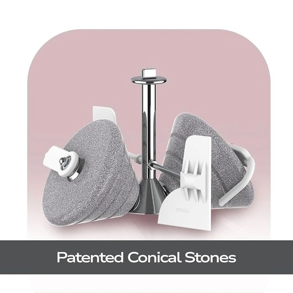 ultra Ultra Mini 1.25 Litre Table Top Wet Grinder - White | Fast Grinding Conical Stones, 5 Years Warranty | - 9.0