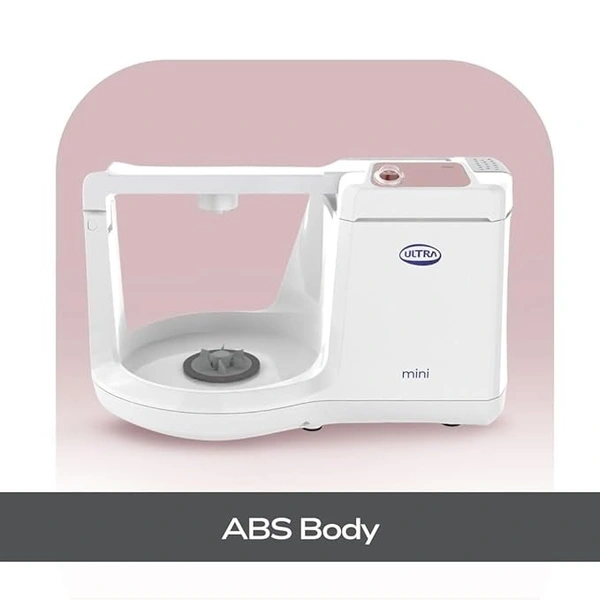 ultra Ultra Mini 1.25 Litre Table Top Wet Grinder - White | Fast Grinding Conical Stones, 5 Years Warranty | - 9.0