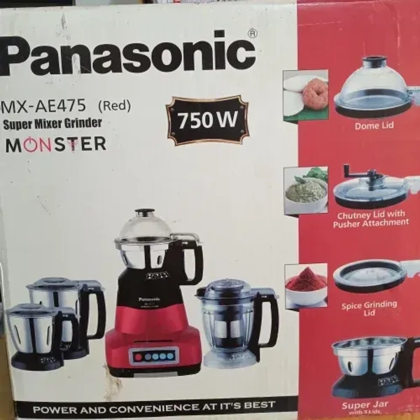 PANASONIC AE475 (RED) SUPER MIXER GRINDER MONSTER