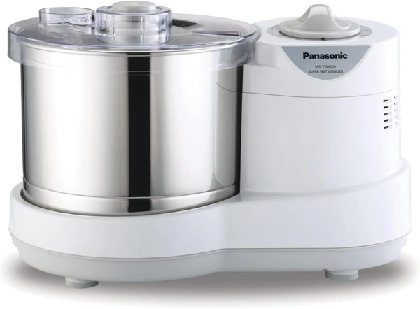 panasonic Panasonic 2L Table Top Stone Super Wet Grinder with Automatic Timer, White, 110V