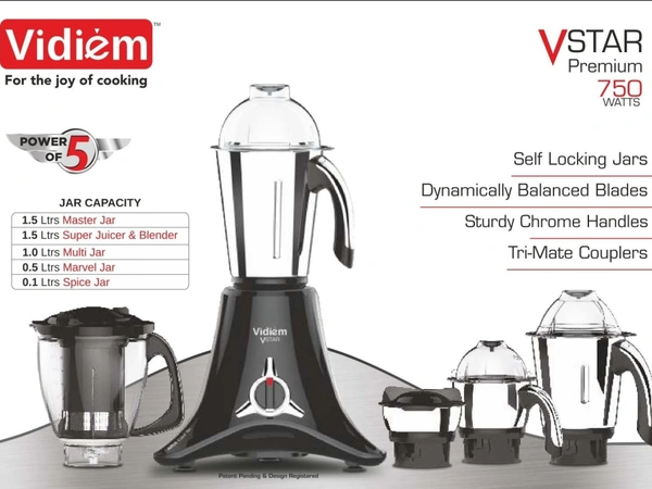 vidiem v star premium mixer grinder 750W