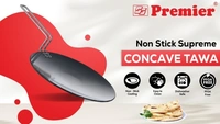 premier trendy black concave tawa - 25cm