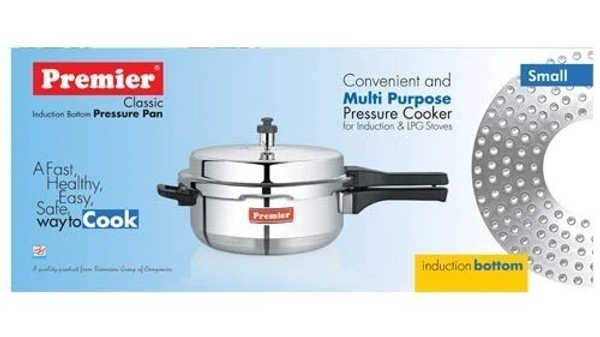 premier classic induction bottom pan pressure cooker induction & lpg stoves 4 ltr - 6.0