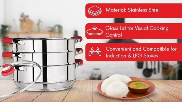 premier ss steamer 3 tier