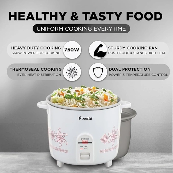 PREETHI preethi electric rice cooker 2.2 Ltr