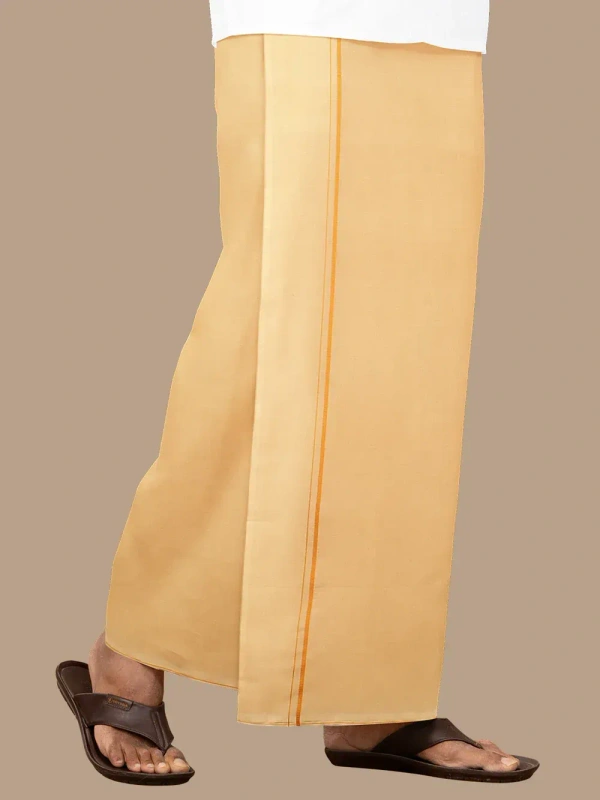 ramraj cotton poojan light kavi dhoti w 1.27m xL 2.00m