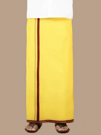 ramrajl ramraj cotton poojan light dhoti w 1.27m xL 2.00m