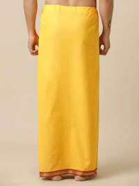 ramraj cotton poojan mango dhoti w 1.27m xL 2.00m
