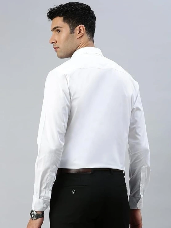 ramraj minister prestigious fit full sleeve white colour shirt - Size 44cm