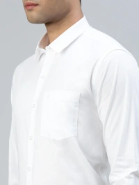 ramraj pure cotton prestigious fit full sleeve white colour shirt - Size 42cm