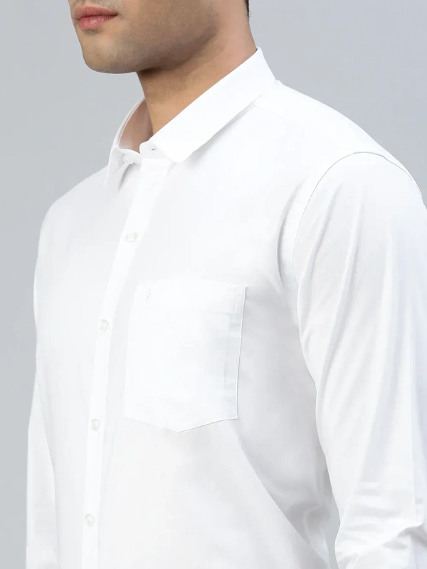 ramraj pure cotton prestigious fit full sleeve white colour shirt - Size 42cm