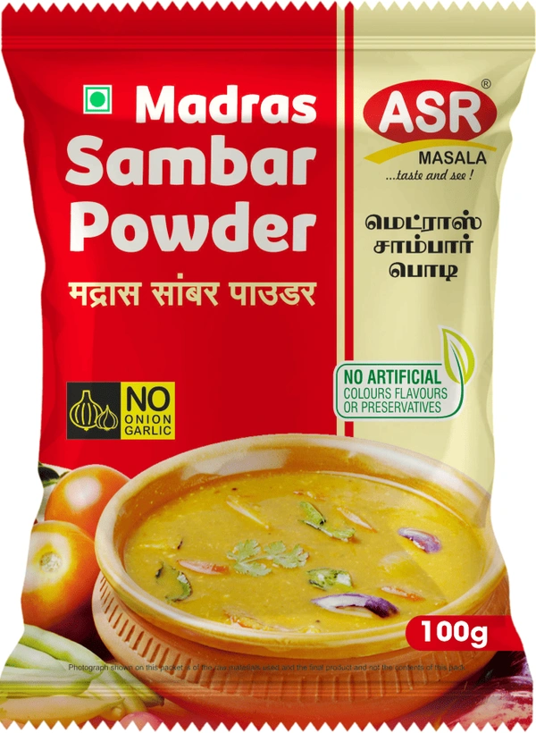 ASR MADRAS SAMBAR POWDER 100GMS