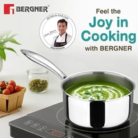 bergner argent triply saucepan with lid BG-6326 (1.0 LTR)