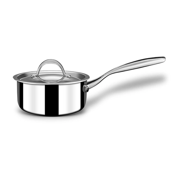 stahl artisan saucepan ss utensil, pan-1N, lid-1N - 18cm