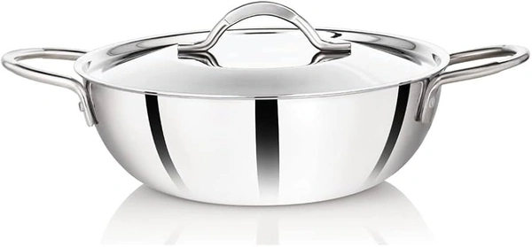 Premier 3-ply Stainless Steel Kadai 28cm