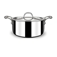 stahl artisan casserole ss utensil pot-1N,lid -1N 18CM - 14cm