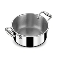 stahl artisan casserole ss utensil pot-1N,lid -1N 18CM - 14cm