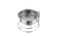 Ultra 5.6ltr Ss Steamer Pot -1N, SS Stand -1N,Toughened Glass Lid With Knob-1N