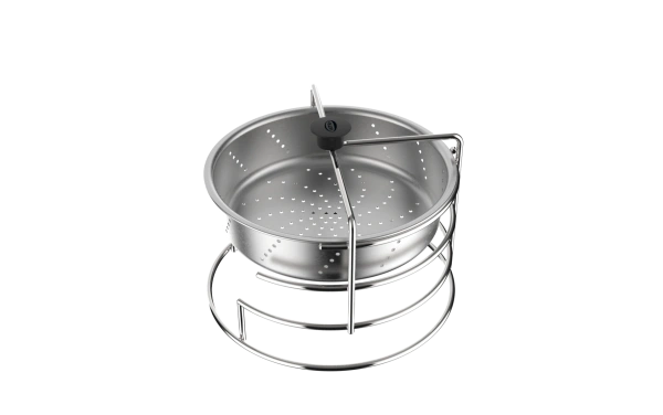 Ultra 5.6ltr Ss Steamer Pot -1N, SS Stand -1N,Toughened Glass Lid With Knob-1N
