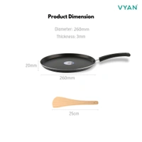 vyan nonstick mini tawa 260mm dia 3mm