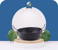 vyan aluminium kadai 11litre - 11ltr