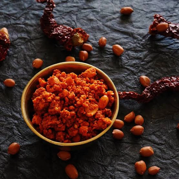 the Organic Coorg Peanut Chutney Powder - Red Orange, 250g