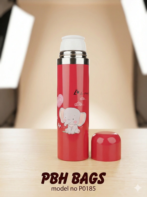 PBH BAGS | Insulated Kids' Water Bottle (Model P0185) - Alizarin Crimson