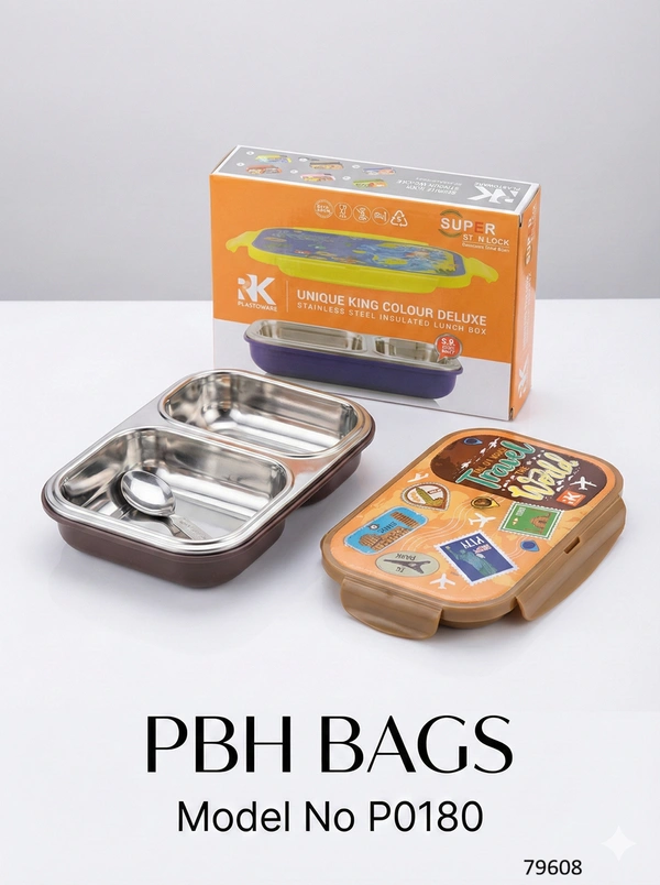 PBH BAGS / RK Plastoware Lunch Box (Model P0180) - Kabul