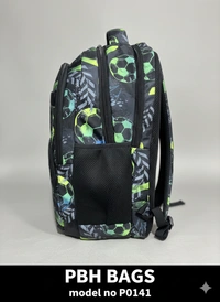 PBH P0141 Print Soft 18*14*9 Backpack - Asphalt, 18*14*9