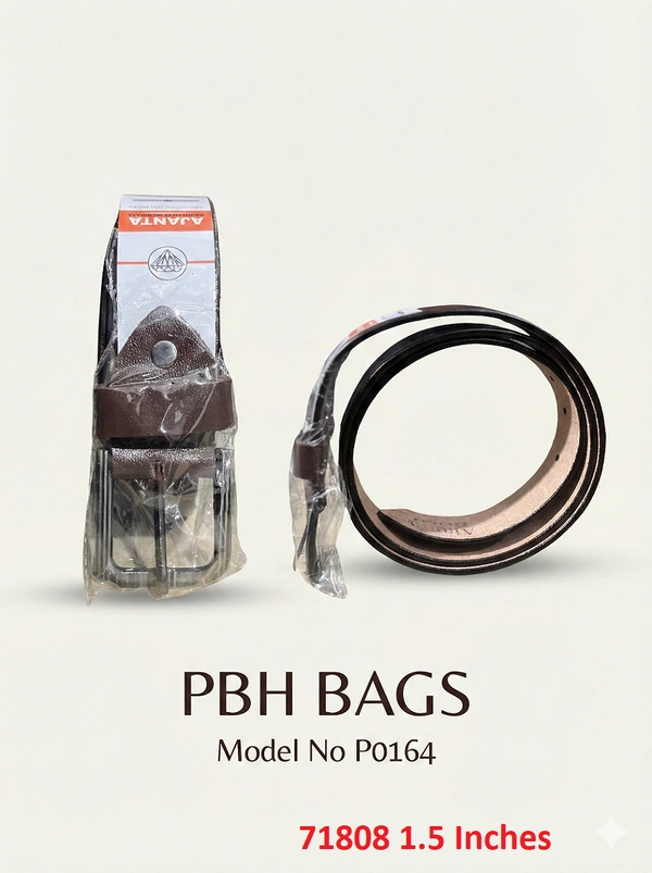 PVH PBH Bags "Ajanta Gold" Black 1.5 Inches Belt – Model P0164 - Gordons Green