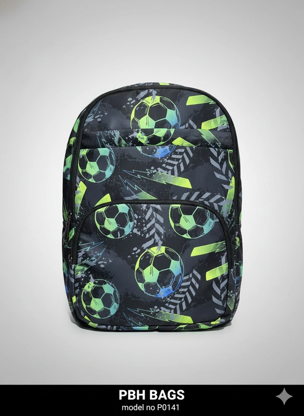 PBH P0141 Print Soft 18*14*9 Backpack - Asphalt, 18*14*9